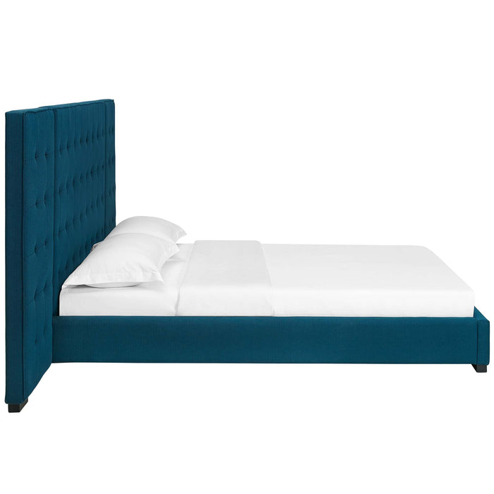 Sierra Upholstered Fabric Platform Bed