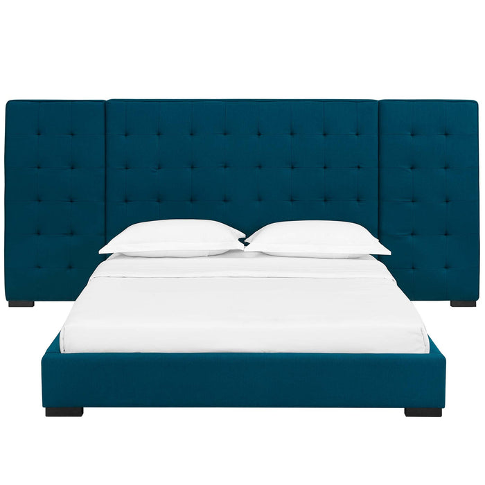 Sierra Upholstered Fabric Platform Bed