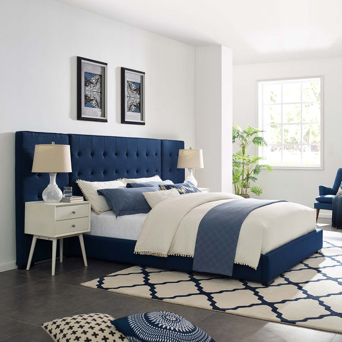 Sierra Upholstered Fabric Platform Bed