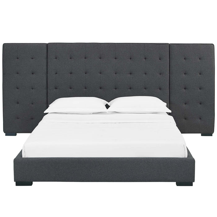 Sierra Upholstered Fabric Platform Bed