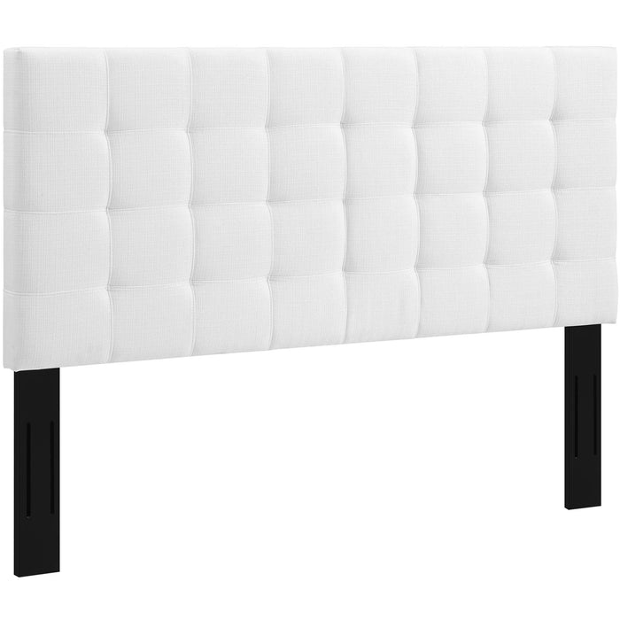 Paisley Tufted Upholstered Linen Fabric Headboard