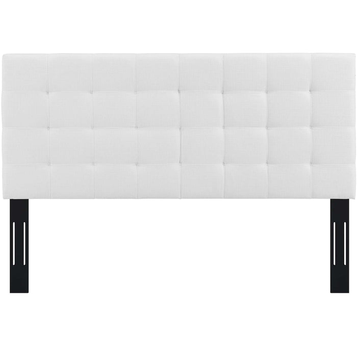 Paisley Tufted Upholstered Linen Fabric Headboard