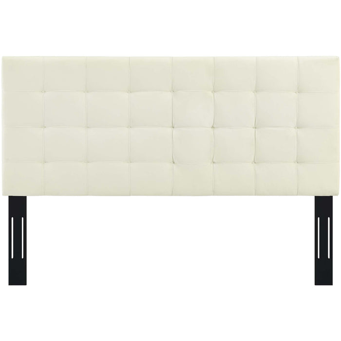 Paisley Tufted Upholstered Performance Velvet Headboard