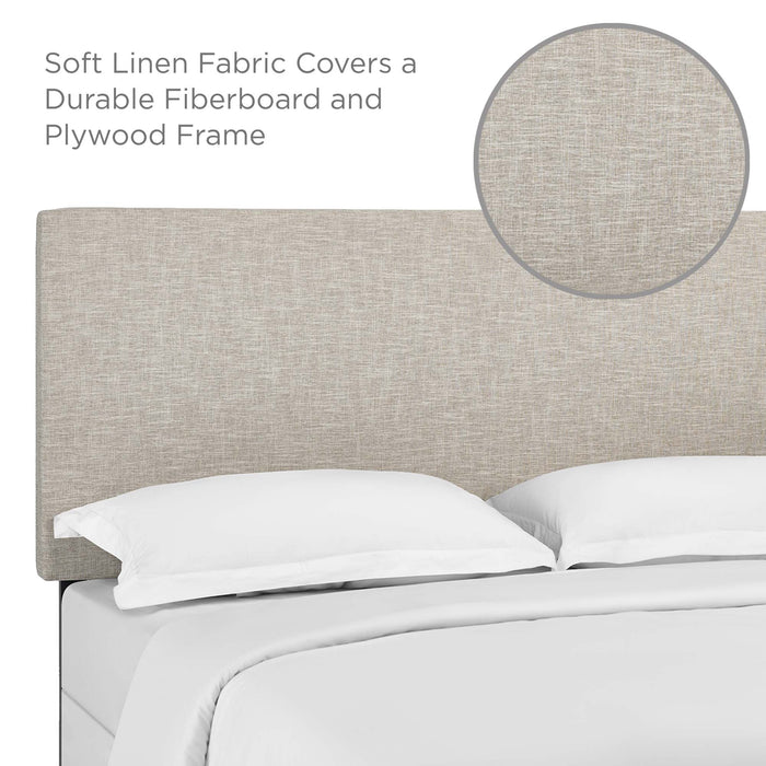 Taylor Upholstered Linen Fabric Headboard