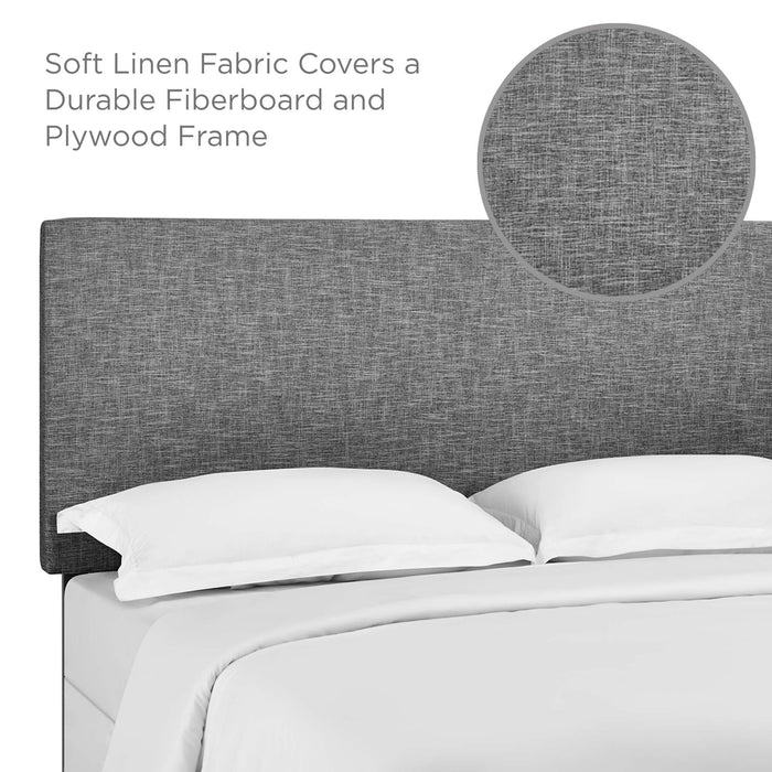 Taylor Upholstered Linen Fabric Headboard