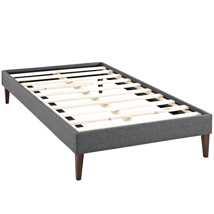 Tessie Fabric Bed Frame with Squared Tapered Legs