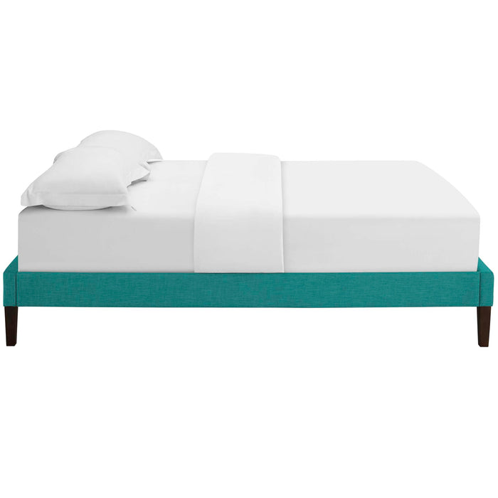 Tessie Fabric Bed Frame with Squared Tapered Legs