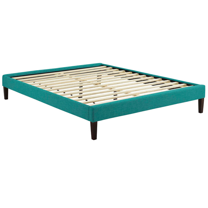 Tessie Fabric Bed Frame with Squared Tapered Legs