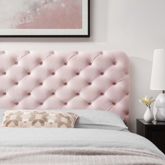 Lizzy Tufted Performance Velvet Headboard