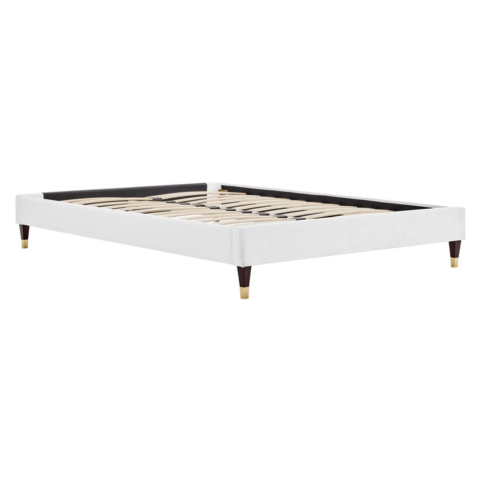 Harlow Performance Velvet Platform Bed Frame