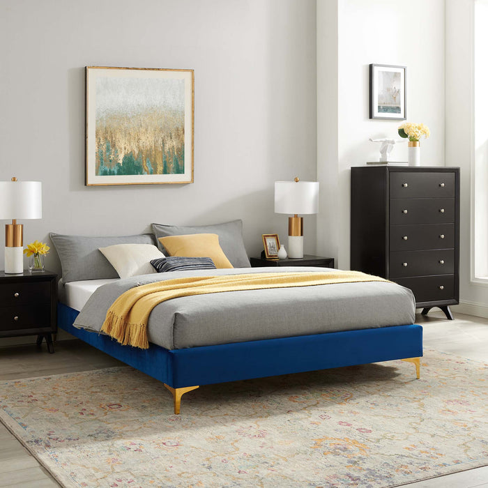 Sutton Performance Velvet Bed Frame