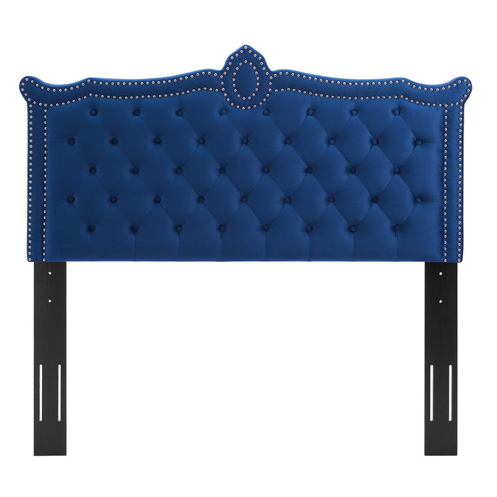 Louisa Tufted Performance Velvet Headboard