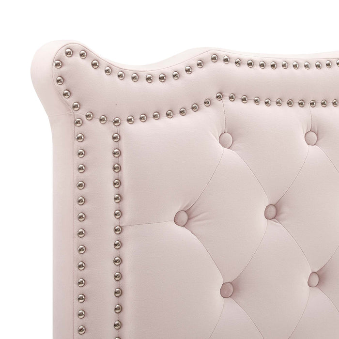 Louisa Tufted Performance Velvet Headboard