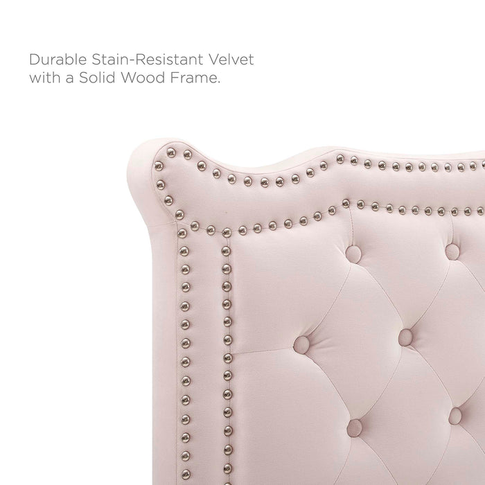 Louisa Tufted Performance Velvet Headboard