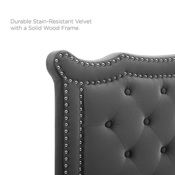 Louisa Tufted Performance Velvet Headboard