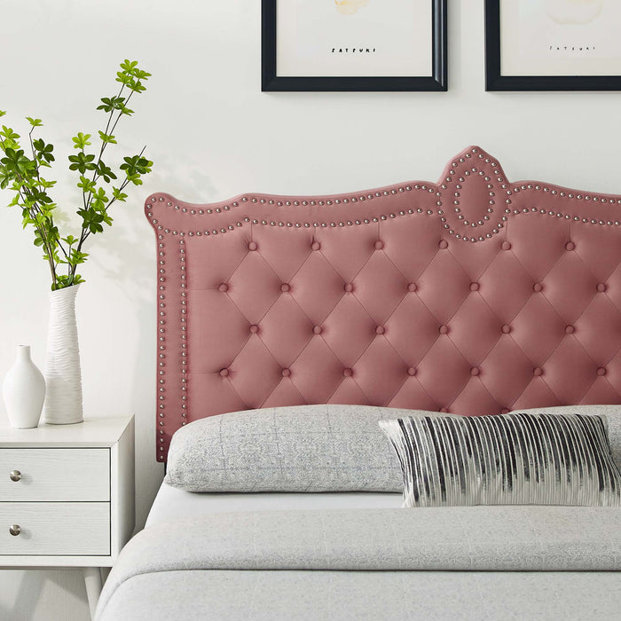 Louisa Tufted Performance Velvet Headboard