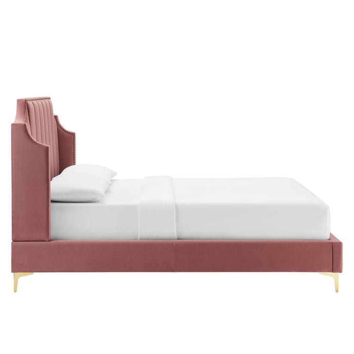 Daniella Performance Velvet Platform Bed