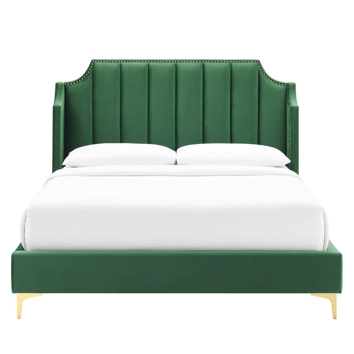 Daniella Performance Velvet Platform Bed