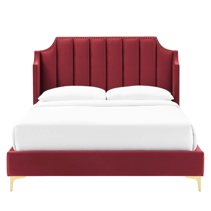 Daniella Performance Velvet Platform Bed