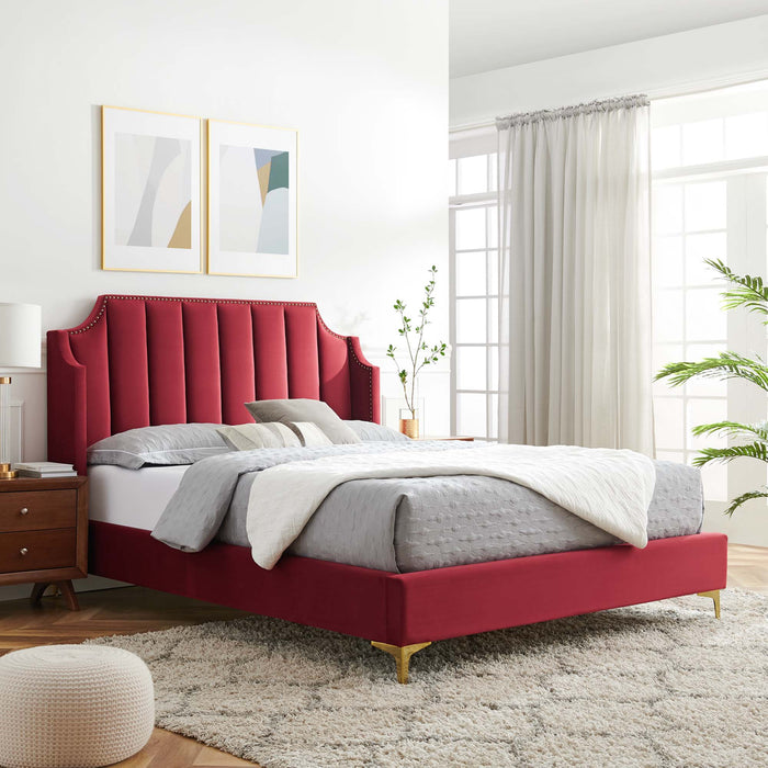 Daniella Performance Velvet Platform Bed