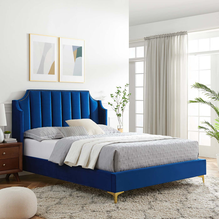 Daniella Performance Velvet Platform Bed