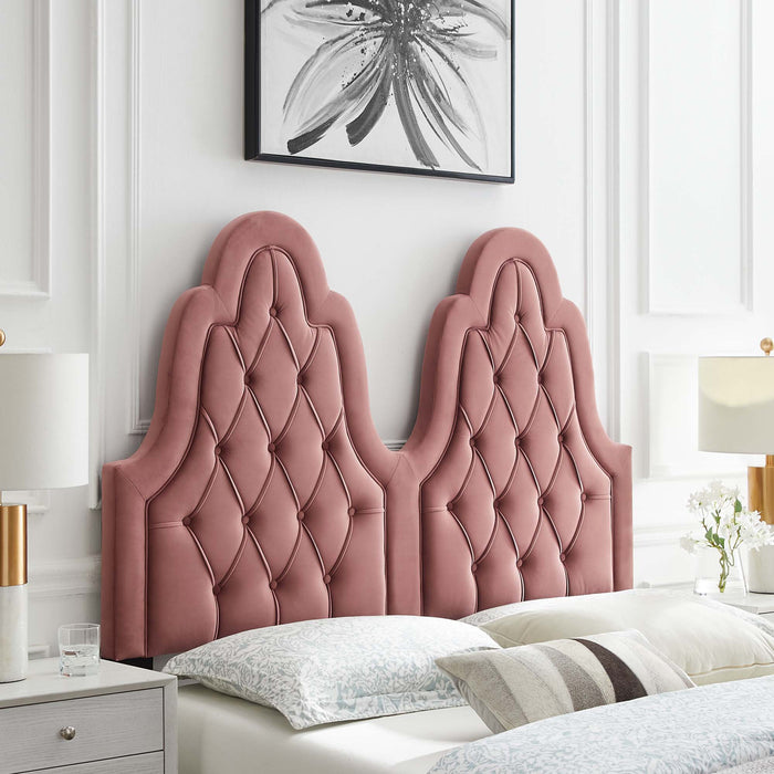 Augustine Tufted Performance Velvet Headboard