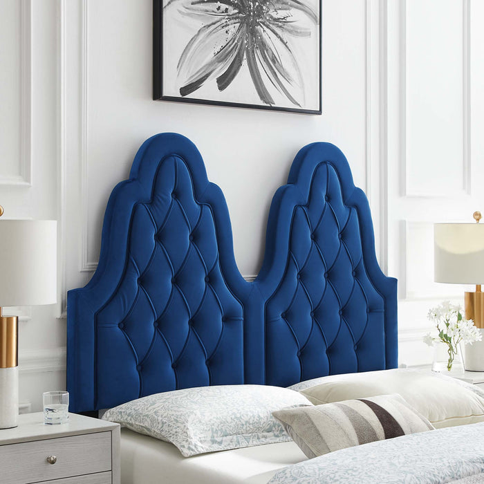 Augustine Tufted Performance Velvet Headboard