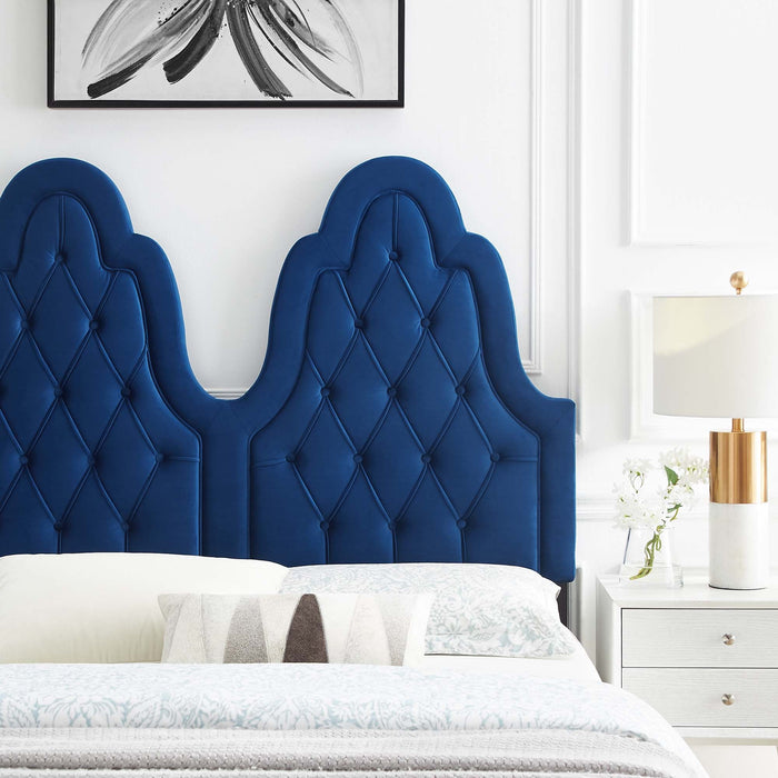 Augustine Tufted Performance Velvet Headboard