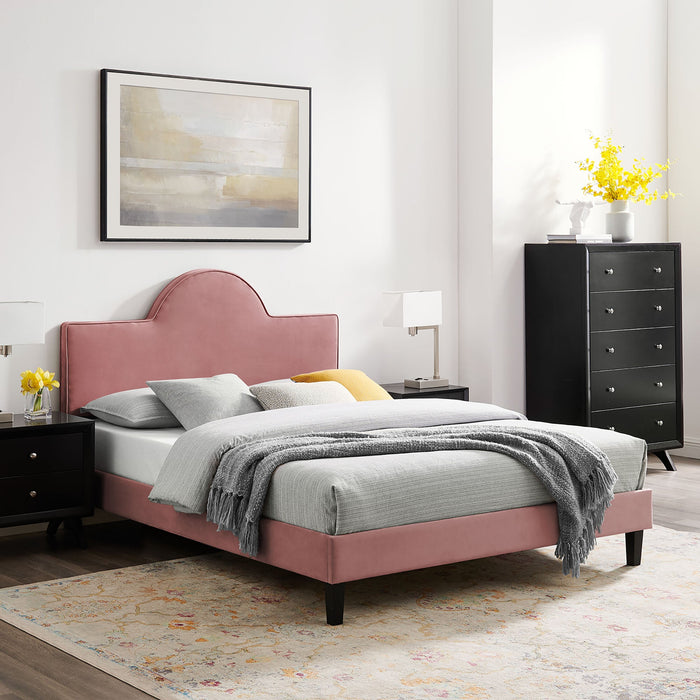 Soleil Performance Velvet Bed