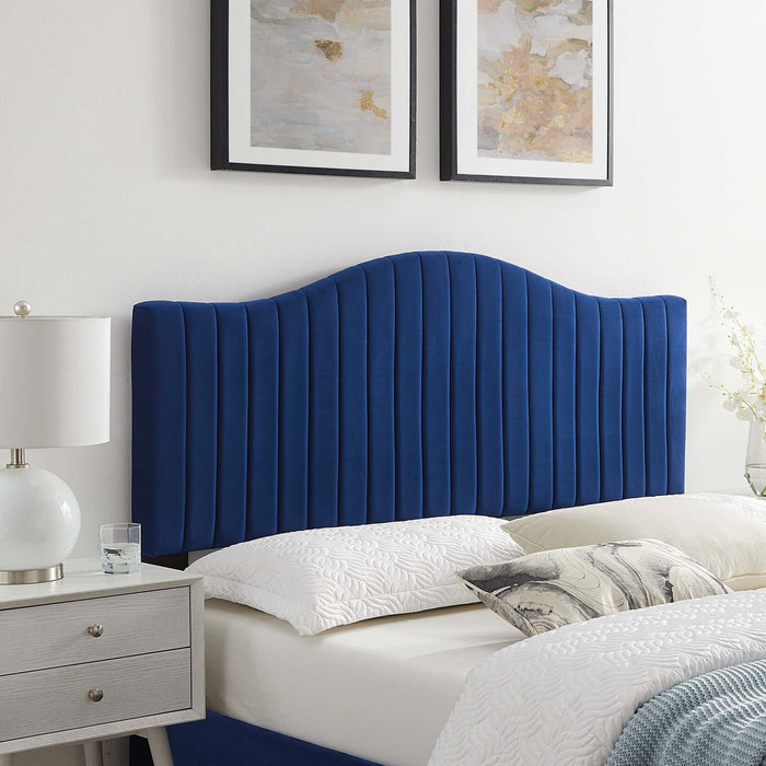 Brielle Channel Tufted Performance Velvet Headboard