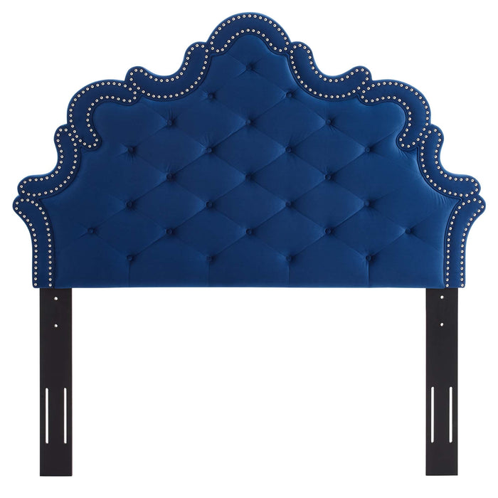 Arabella Button-Tufted Performance Velvet Headboard