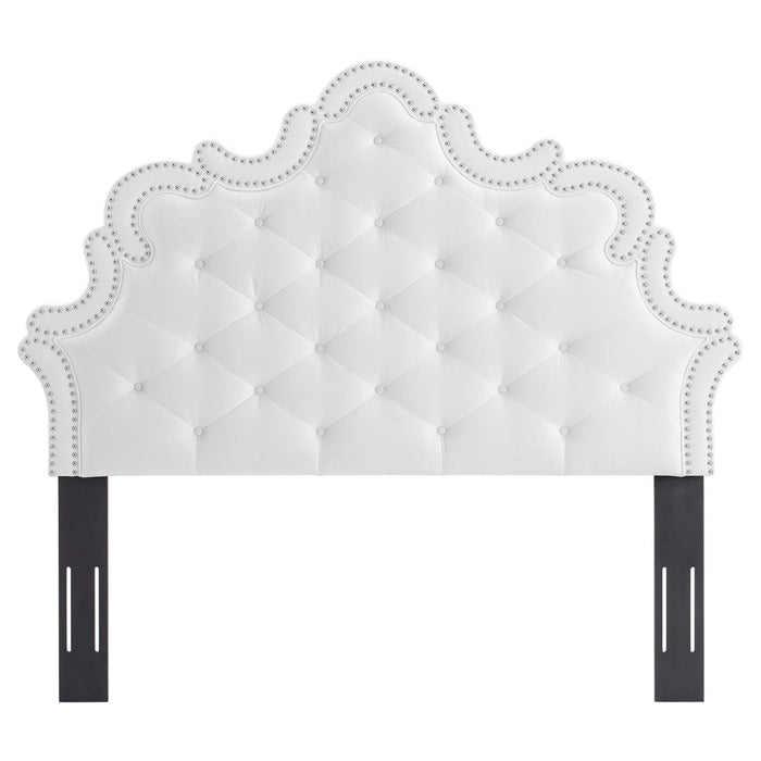 Arabella Button-Tufted Performance Velvet Headboard