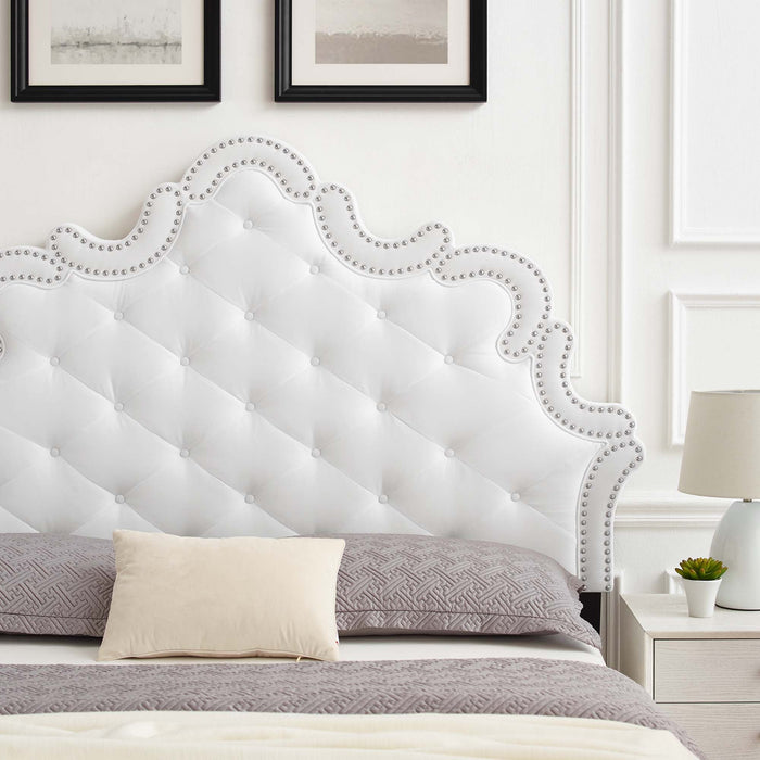 Arabella Button-Tufted Performance Velvet Headboard