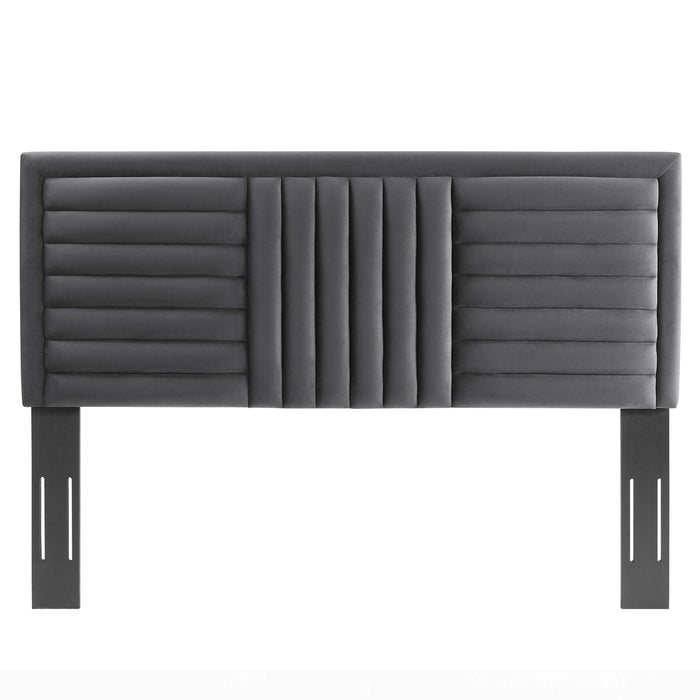 Believe Channel Tufted Performance Velvet Headboard