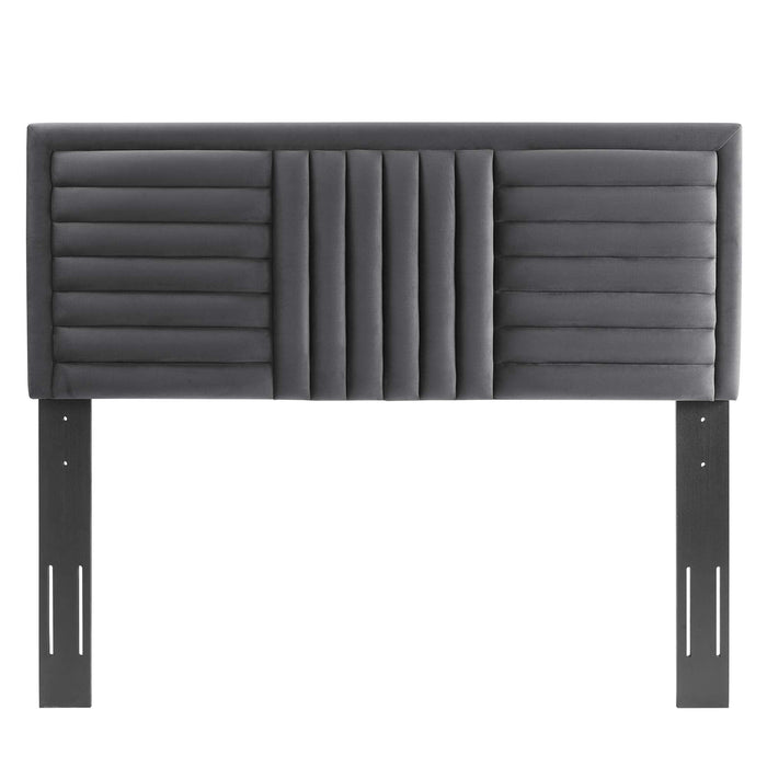 Believe Channel Tufted Performance Velvet Headboard