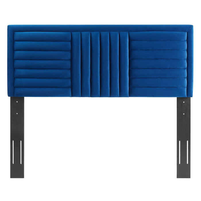 Believe Channel Tufted Performance Velvet Headboard