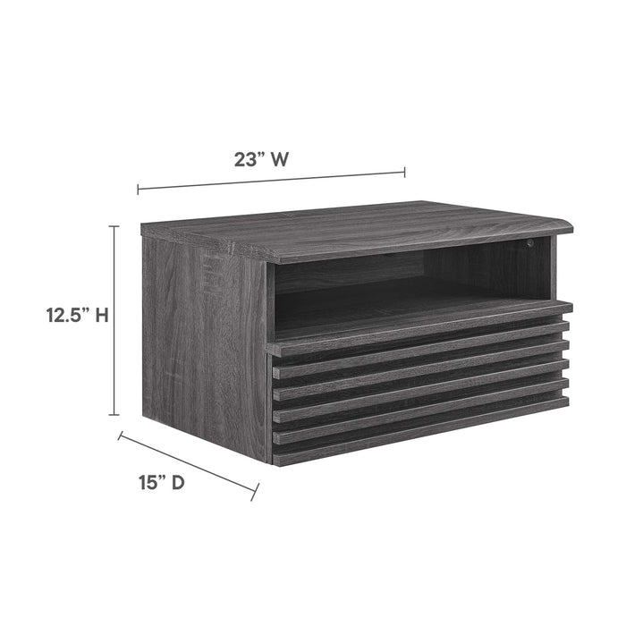 Render Wall-Mount Nightstand