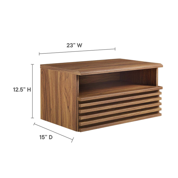 Render Wall-Mount Nightstand