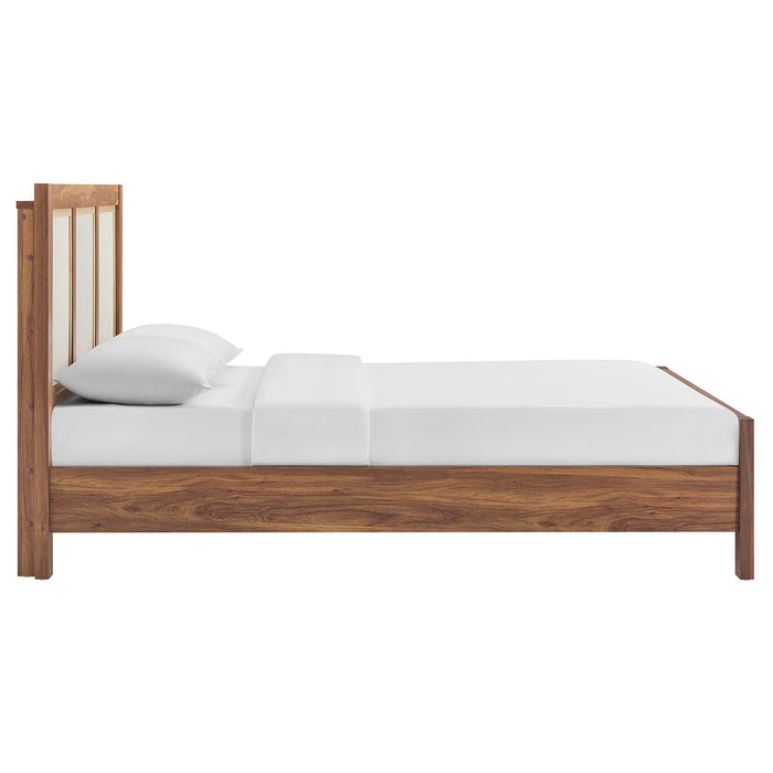 Capri Wood Grain Platform Bed