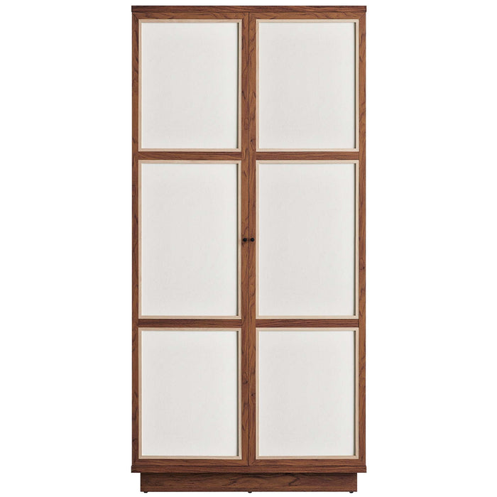 Capri 70" Tall Wood Grain Storage Cabinet