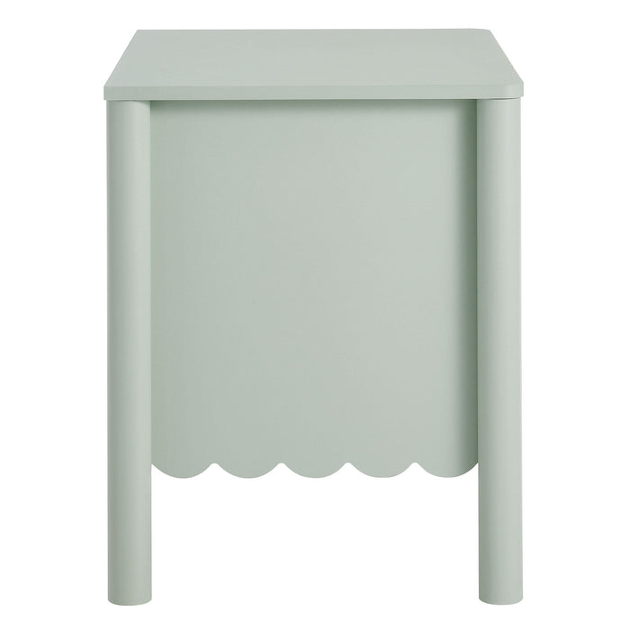 Emmeline Scalloped 2-Drawer Nightstand