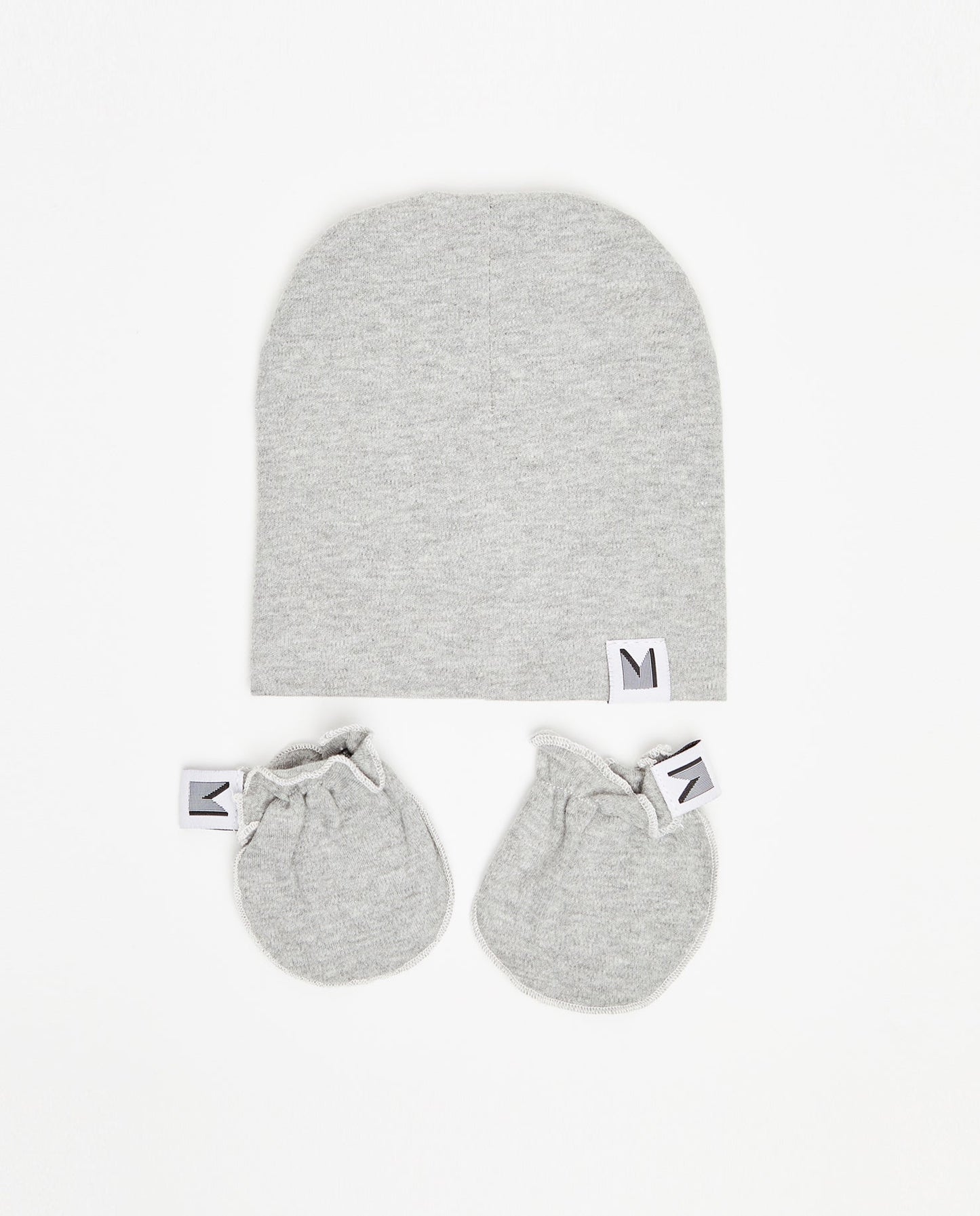 Duo Newborn Cotton Beanie and Mittens Vintage