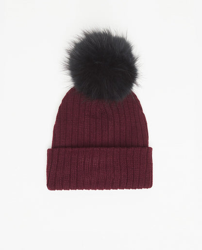 Knit Beanie Burgundy