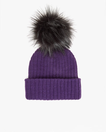 Knit Beanie Aubergine