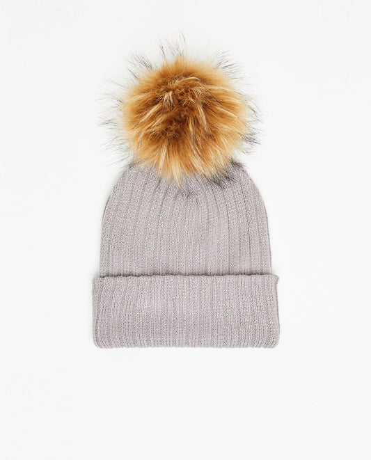 Tuque Enfant Doublée Gris - Vegan