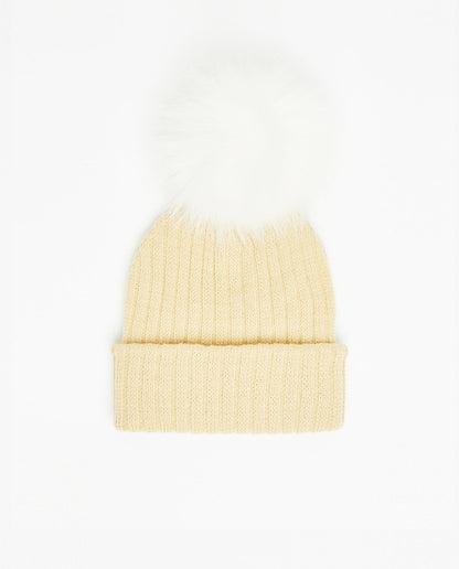 Knit Beanie Lemon