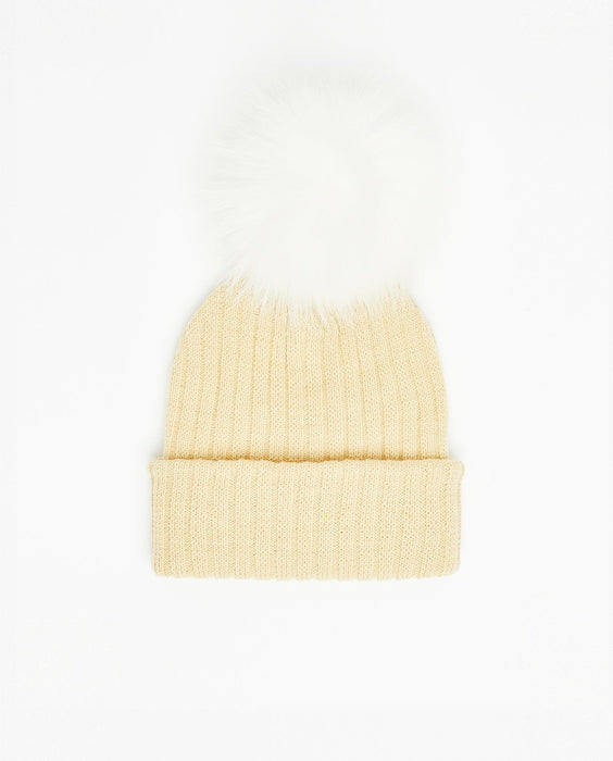 Knit Beanie Lemon