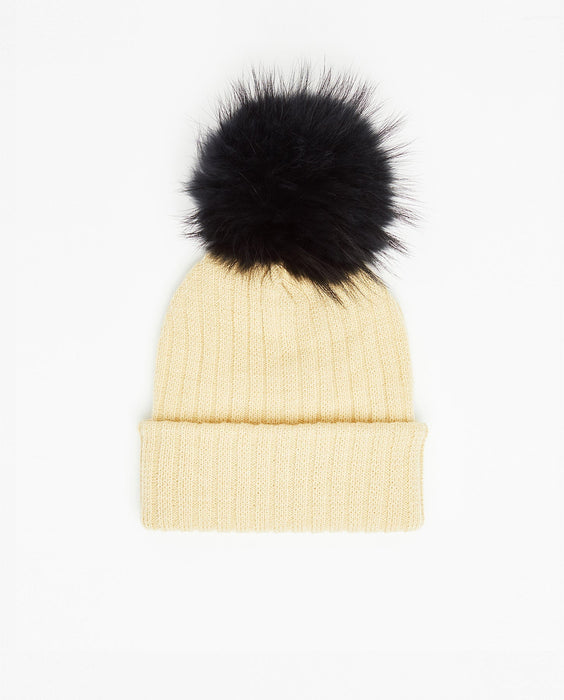 Knit Beanie Lemon