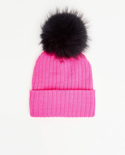 Knit Beanie Fuschia