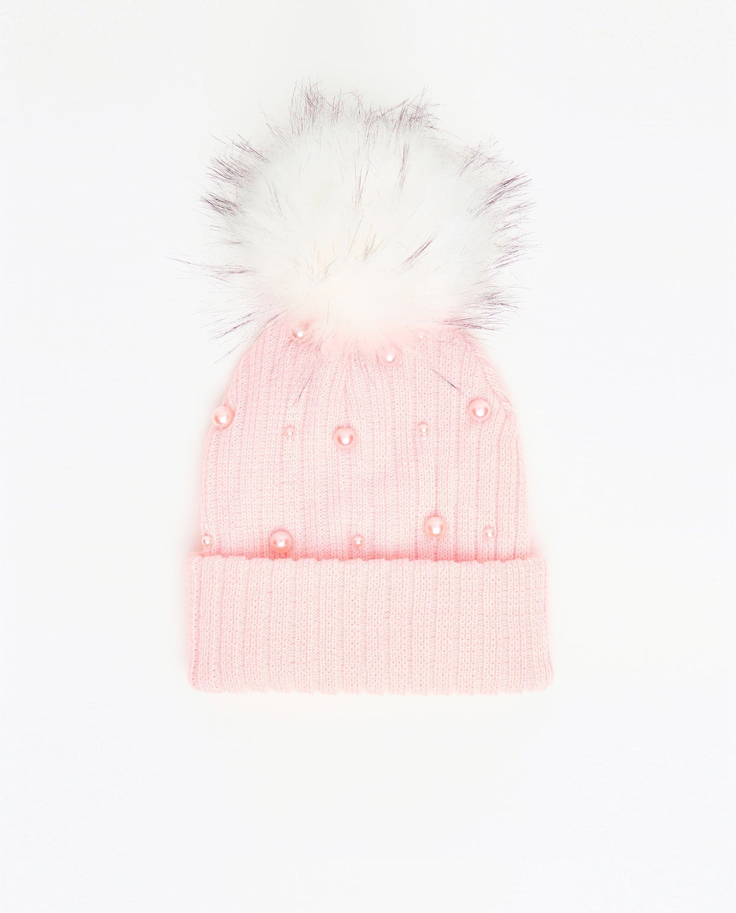 Tuque Adulte Doublée Perles Stella Rose - Vegan